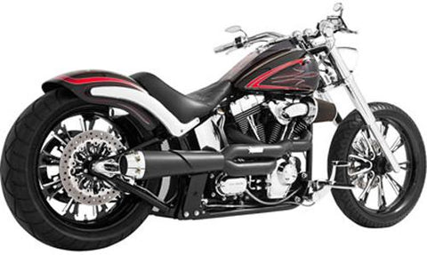 Outlaw High 2-Into-1 Blk Softail
