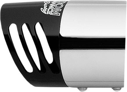 Racing Slip-on Chrome W-black Tip 4"