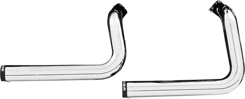 Staggered Duals Complete Exhaust (chrome W-black Tips)