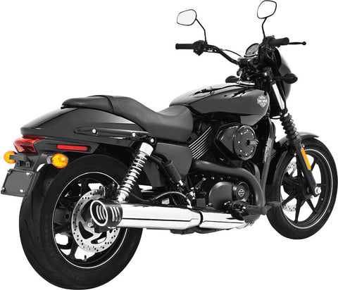 Racing Slip-on Chrome W-black Tip 4"
