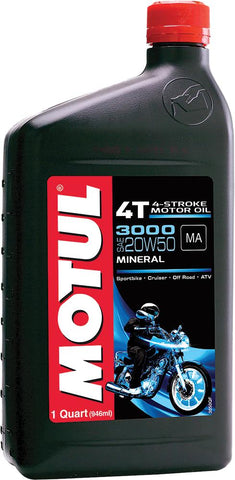 3000 Petroleum Oil 20w-50 1qt