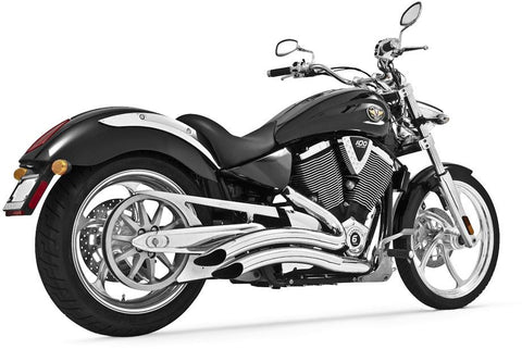 Racing True Duals 4" Chrome W-chrome Tips