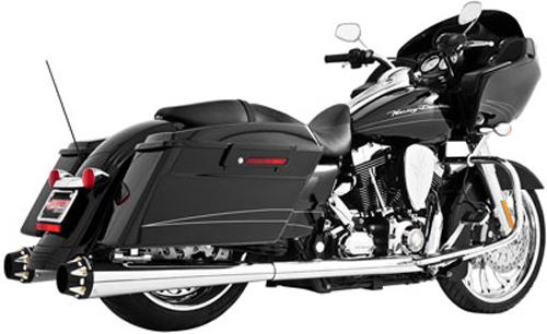American Outlaw Slip-on Chrome W-black Tip 4.5"