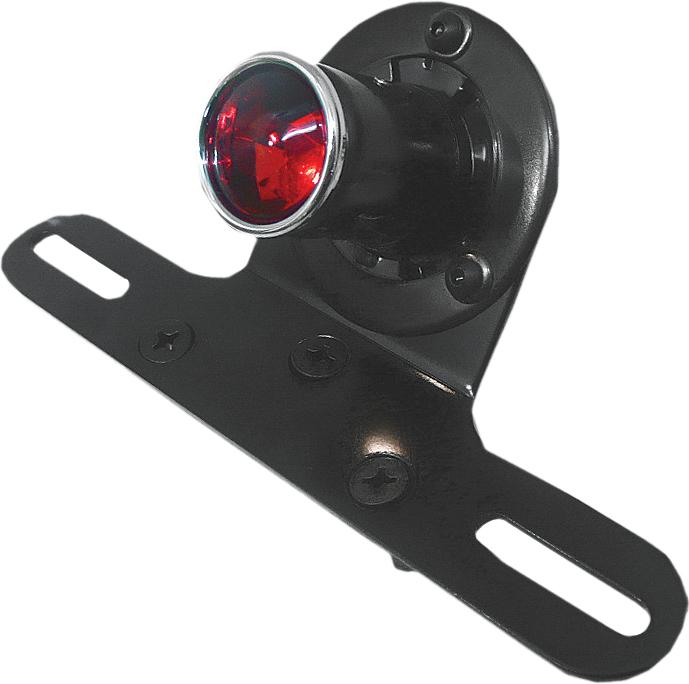 Retro Style Taillight 1.2" O.d. Red Lens