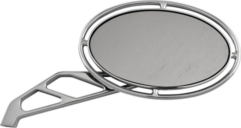 Radius Stepped Oval Mirror Chrome L-r