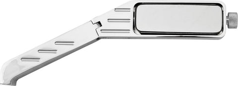 Rectangular Ball End Grooved Mirror Billet Left 3.5x1.25"