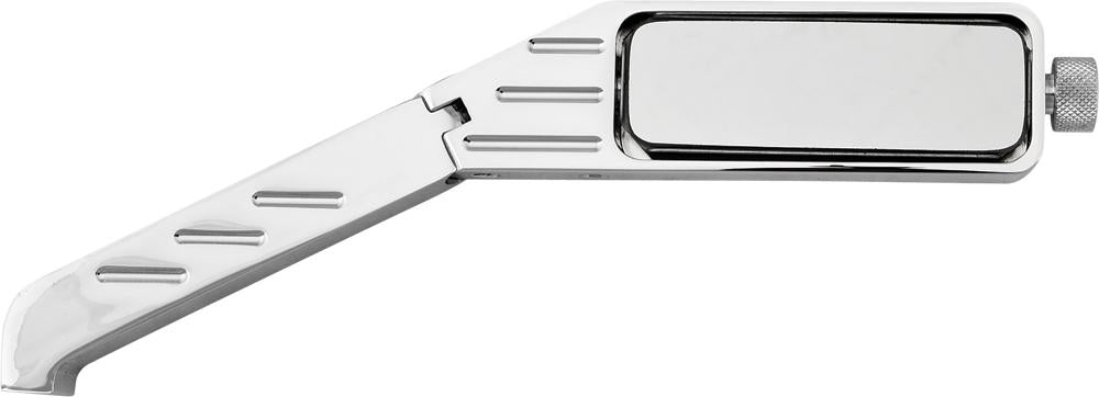 Rectangular Ball End Grooved Mirror Billet Right 3.5x1.25"