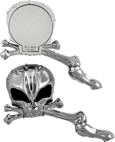 Skull Head Mirror Set (Black)