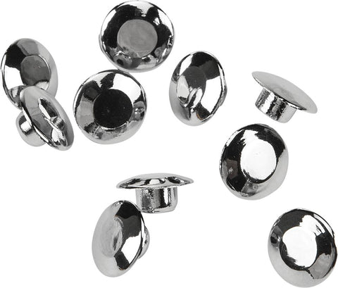 Handlebar Clamp Plug Caps Chrome 10-pk