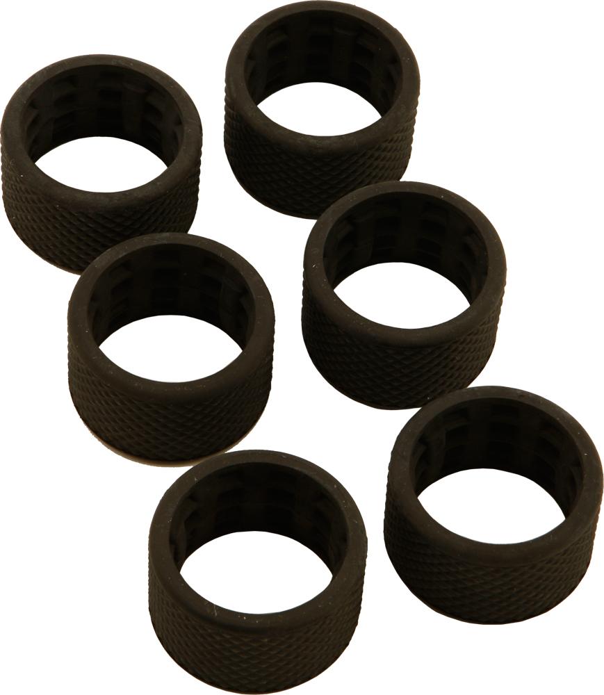 Chrome Billet No-vibe Grip Rubber Inserts 6-pk