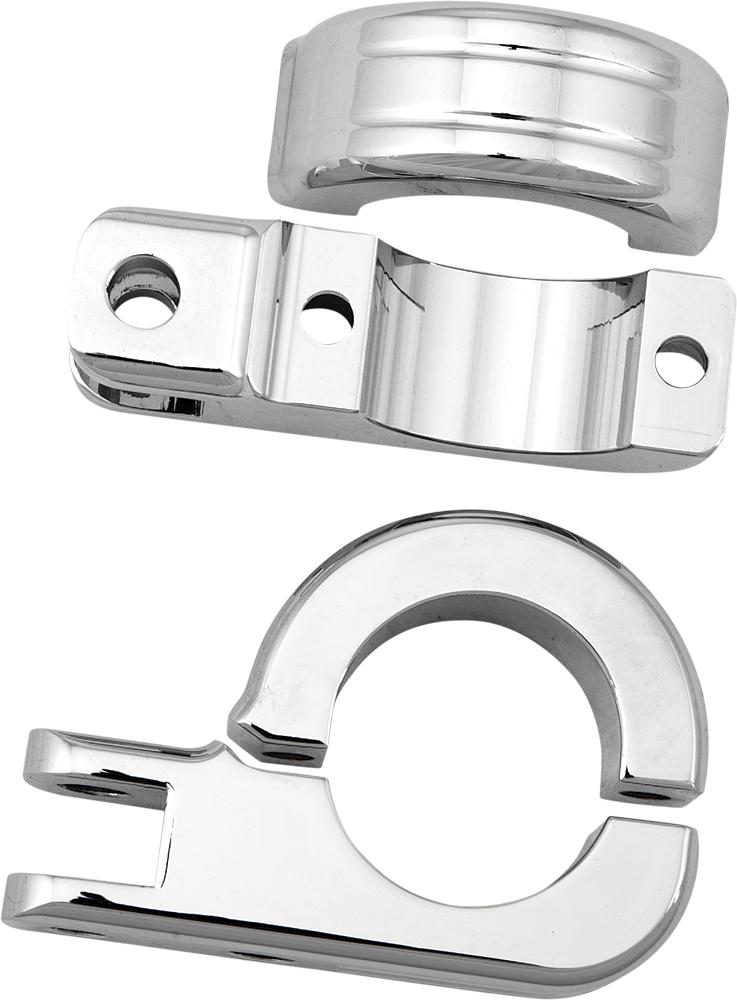 Footpeg Mount Clamps 1-1-2" Bar 1.5" Bar Male End