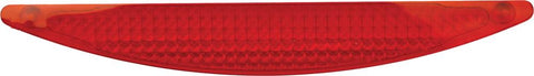 License Plate Frame Half Moon Red Lens