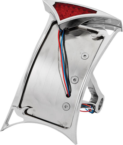 License Plate Frame Curved Vertical Slayer Led