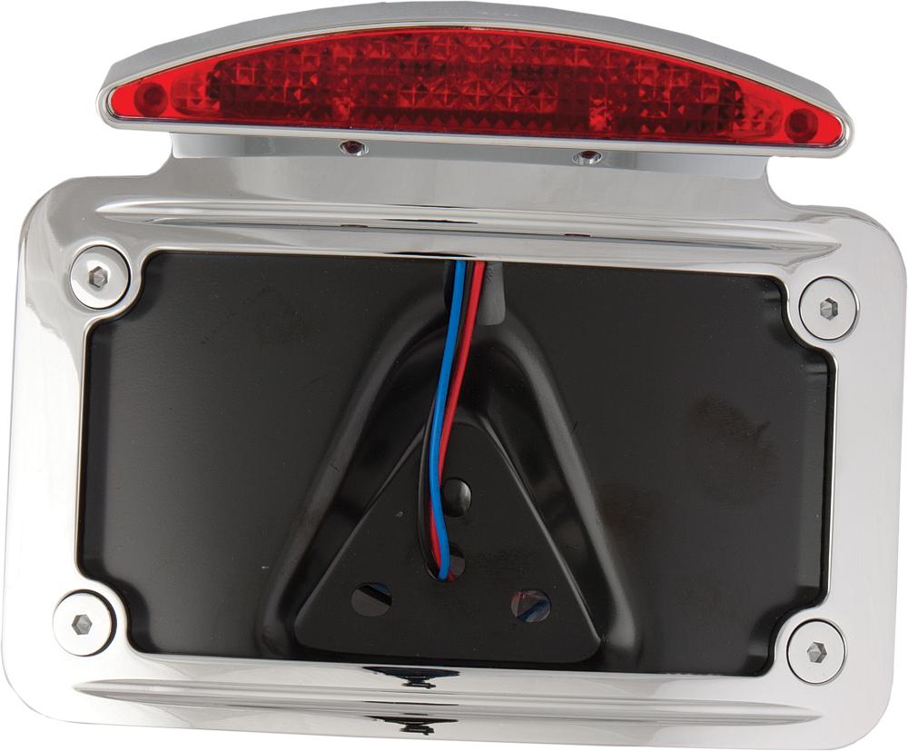 License Plate Frame Curved Horizontal Half Moon Led