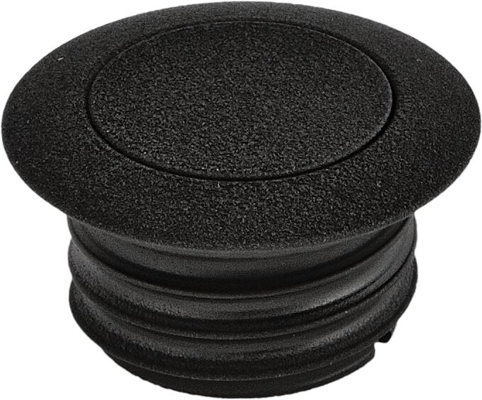 Gas Cap Pop-up Screw-in Smooth Vented Wrinkle Blk