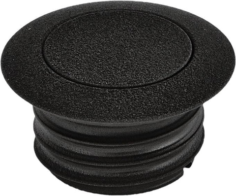 Gas Cap Pop-up Screw-in Smooth Vented Wrinkle Blk