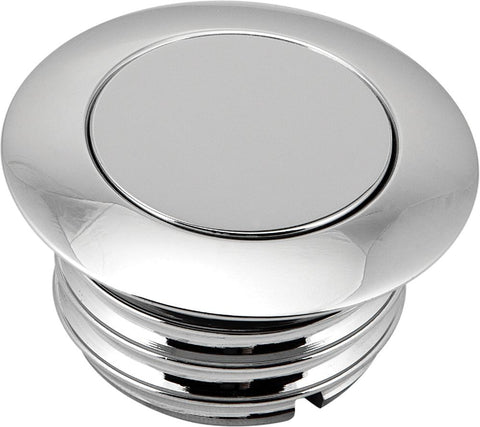 Gas Cap Pop-Up Screw-In Smooth Vented Chrome