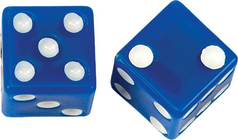 Valve Stem Caps Blue Dice