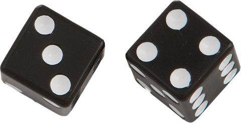Valve Stem Caps Black Dice