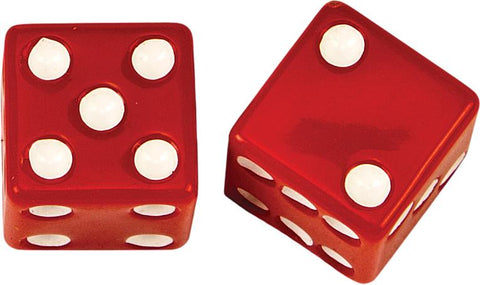 Valve Stem Caps Red Dice