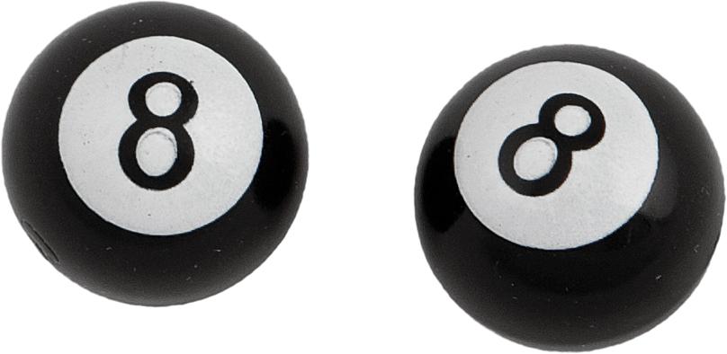 Valve Stem Caps 8 Ball