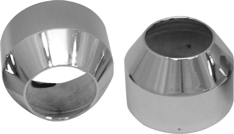 Fork Boot Caps Chrome W- 1 5-8" Glide Fork