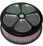 Round Air Cleaner Hp 4-Spoke Chrome 5-7/8"