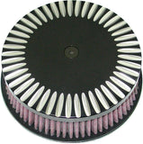Round Air Cleaner Hp Notch Black 5-7/8"