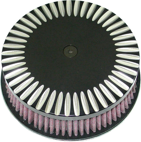 Round Air Cleaner Hp Notch Black 5-7/8"