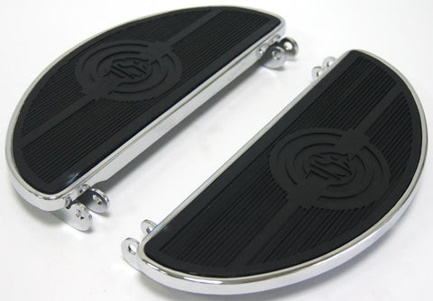 Footboard Set Oval Usa Logo