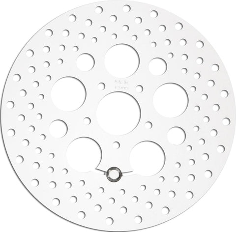 Stainless Drilled Fr Rotor 11.8" Polished
