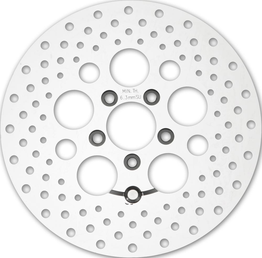 Stainless Drilled Rr Rotor 11.8" Polished