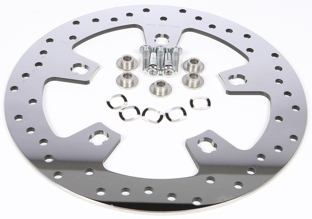 Hd Polished Rotor 14-up Flt W- Hardware