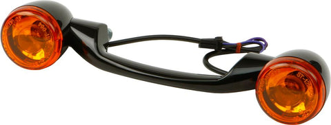 Light Bar Black W-amber Lenses