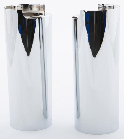 Upper Fork Tube Covers +2" Chrome