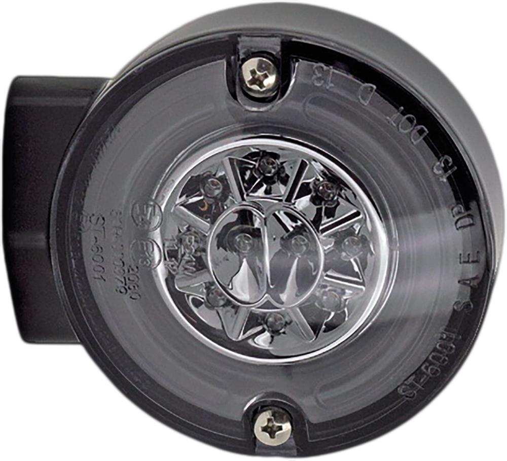Single Function Right Rear Blk Turn Signal W/Smk Lens