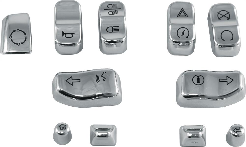 Switch Caps Chrome 11-pc