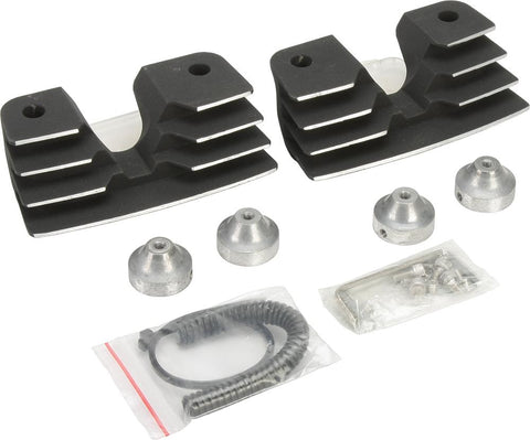 Finned Headbolt Cover Black