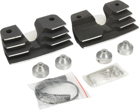 Finned Headbolt Cover Black