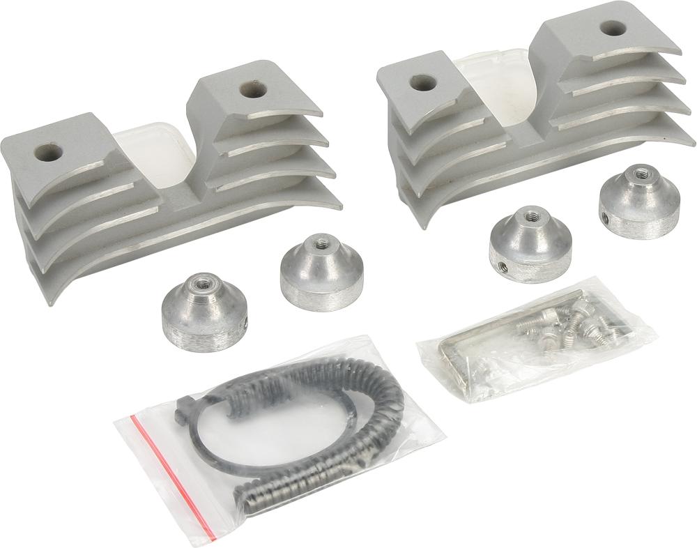 Finned Headbolt Cover Silver