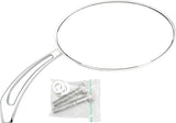 Black Oval Arrow Mirror