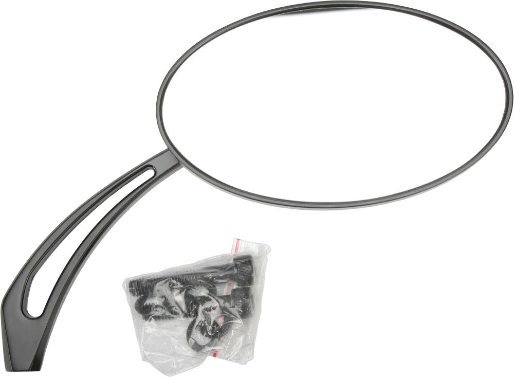 Black Oval Arrow Mirror