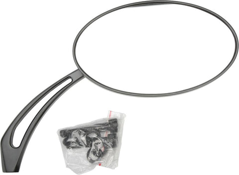 Black Oval Arrow Mirror