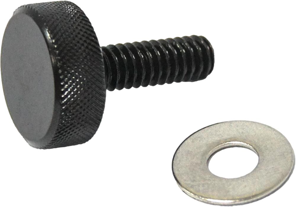 Knurled Seat Knob Brake1-4-20 Black