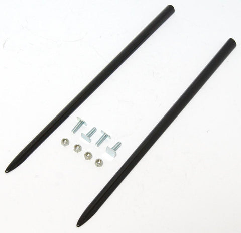 Flt Front Fender 2-Piece Trim Set Black