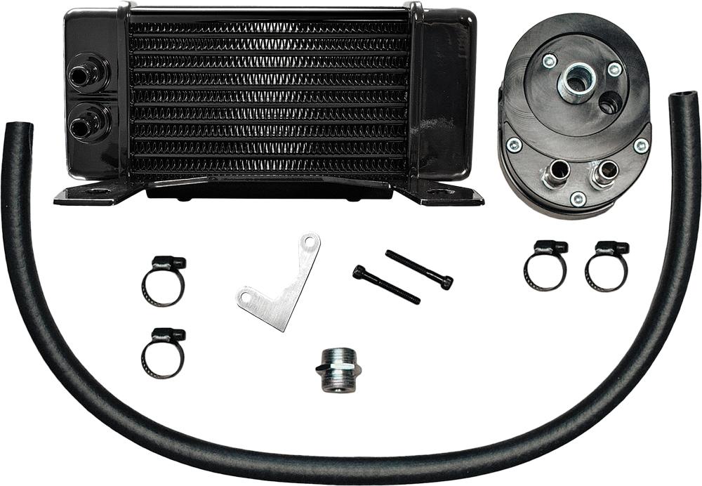Lowmount 10-row Oil Cooler System (black)