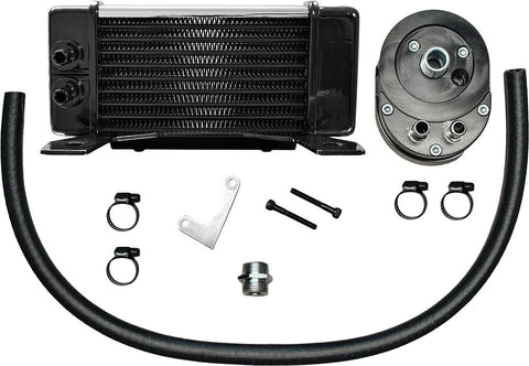Lowmount 10-row Oil Cooler System (chrome)