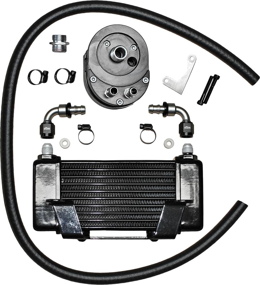 Lowmount 10-row Oil Cooler System (black)