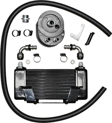 Lowmount 10-row Oil Cooler System (black)