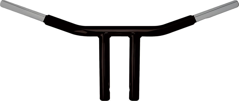 Psycho Chubby Drag Bar Black 8" Straight Risers
